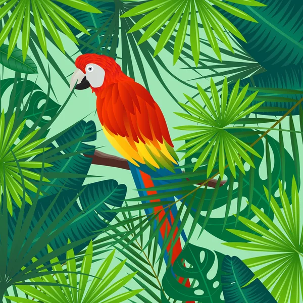 Fondo tropical vectorial — Archivo Imágenes Vectoriales