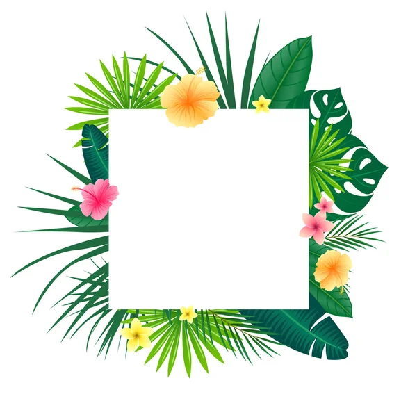 Fondo tropical vectorial — Vector de stock