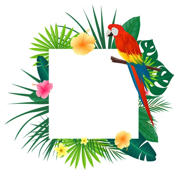 Fondo tropical vectorial — Archivo Imágenes Vectoriales