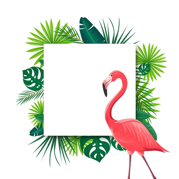 Fondo tropical vectorial — Vector de stock