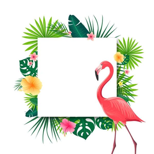 Fondo tropical vectorial — Vector de stock