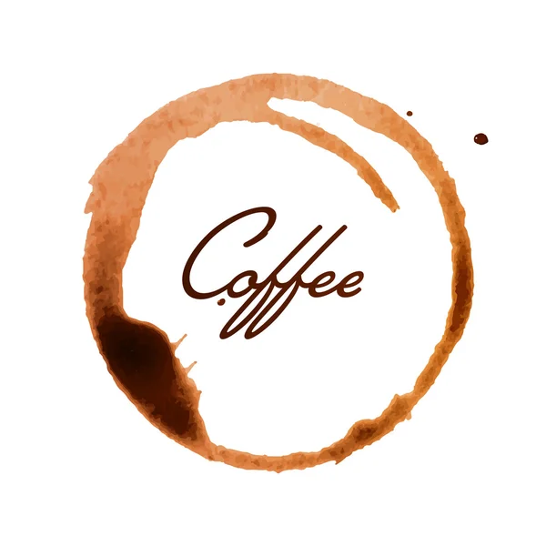Vektor Kaffeetasse Fleck — Stockvektor