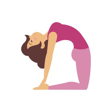 vektör yoga pose