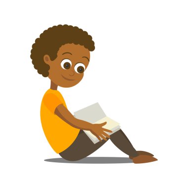 vektör çocuk kitap okuma