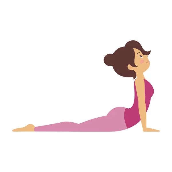 Vektor yogaställning — Stock vektor