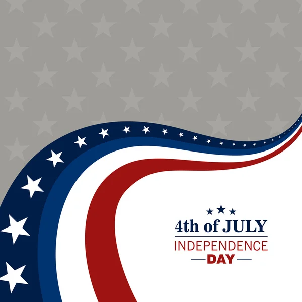 Vector 4th of July Independence Day Background — Stock Vector