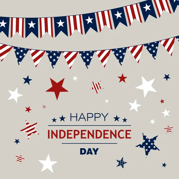 Vector 4th of July Independence Day Background — Stock Vector