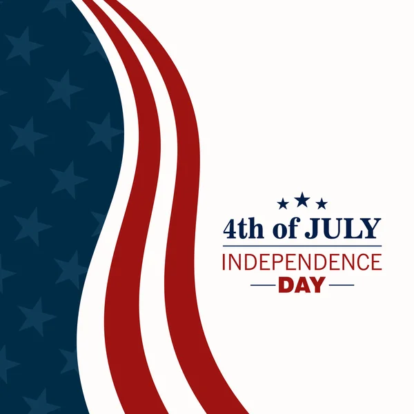 Vector 4 juli onafhankelijkheidsdag achtergrond — Stockvector