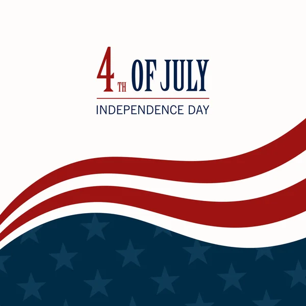 Vector 4th of July Independence Day Background — Stock Vector