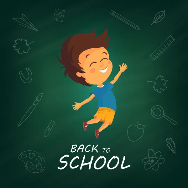 Vektorillustration eines Back-to-School-Designs — Stockvektor