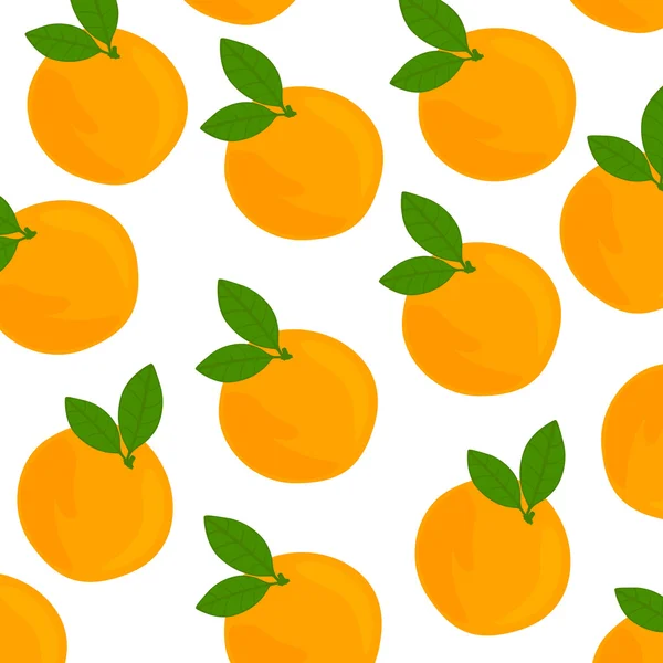 Diseño de fondo vectorial con naranjas jugosas frescas — Vector de stock