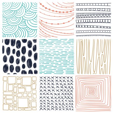 Vektör el çizimi tasarım elemanları