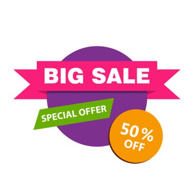 Vektör Satılık tasarım şablonu