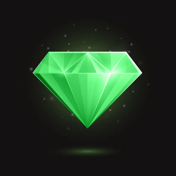 Diamant vectoriel ou pierre précieuse — Image vectorielle