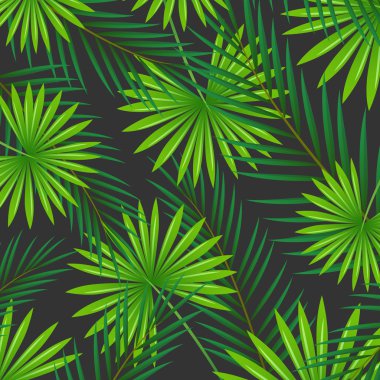 Vektör arka plan tropikal yaprak ile