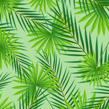 Vektör arka plan tropikal yaprak ile