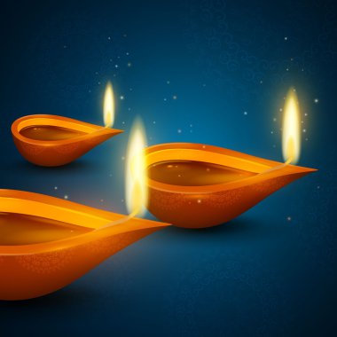 Vektör mutlu Diwali tatil tasarımı