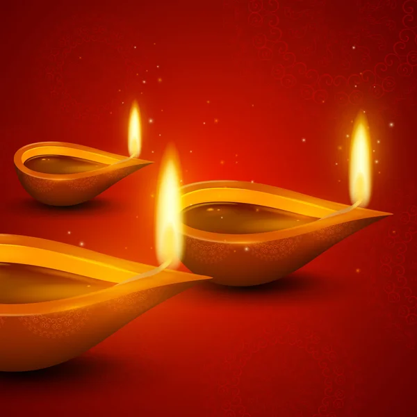 Vettore Happy Diwali Holiday Design — Vettoriale Stock