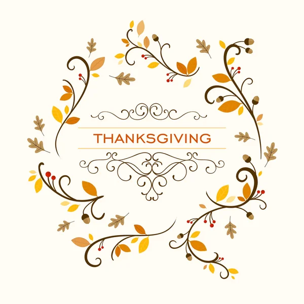 Illustration vectorielle d'un fond de Thanksgiving — Image vectorielle
