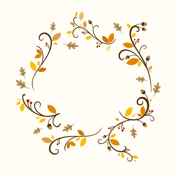 Vector otoño fondo diseño — Vector de stock