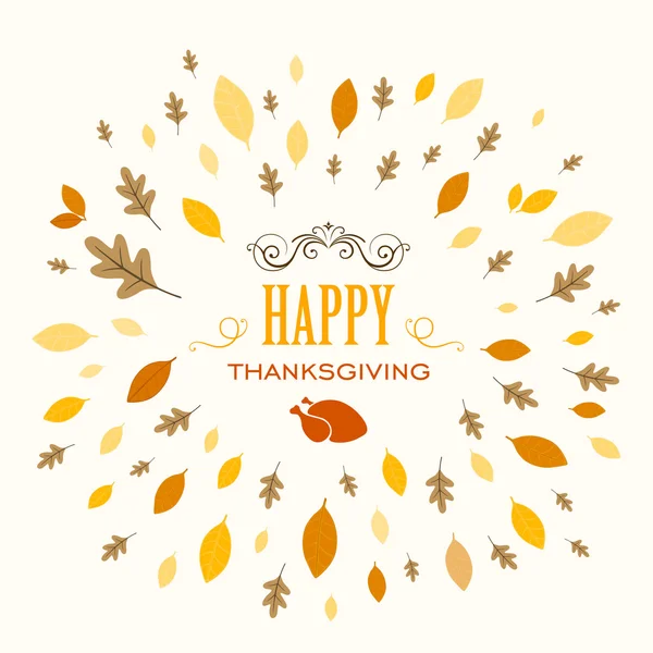 Vector Illustration of a Thanksgiving Background Design — Stock Vector