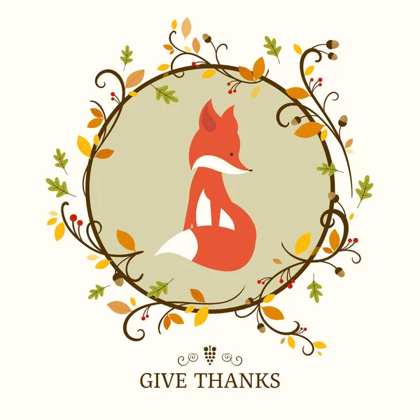 Diseño de tarjetas de felicitación Vector Thanksgiving — Vector de stock