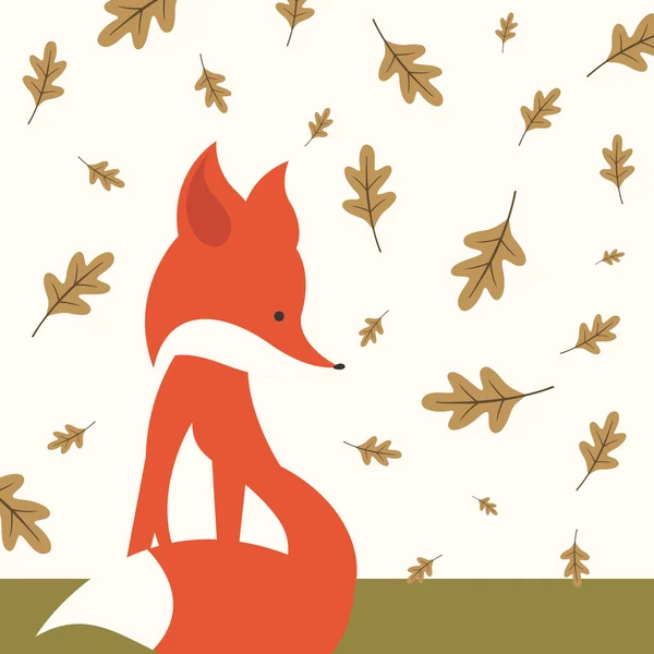 Vector otoño fondo diseño — Vector de stock