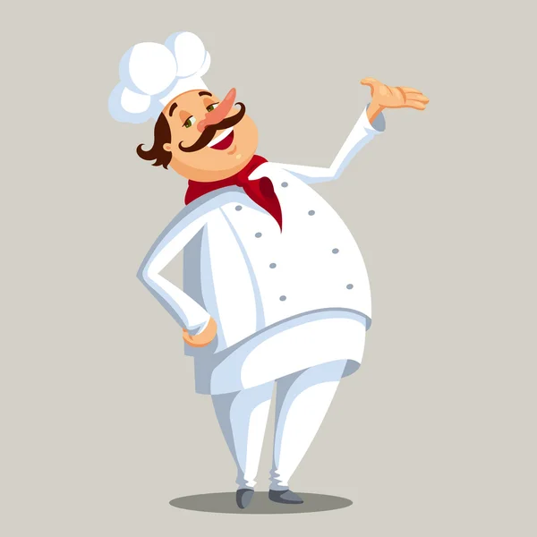 Personagem de Chef vetorial —  Vetores de Stock