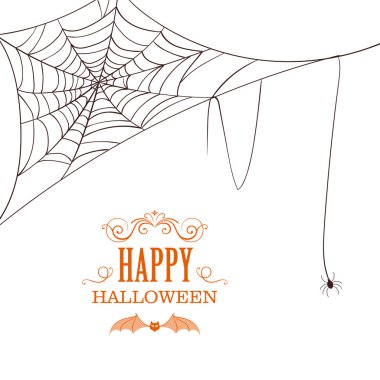 Vektör Cadılar Bayramı tasarımı ile Spiderweb
