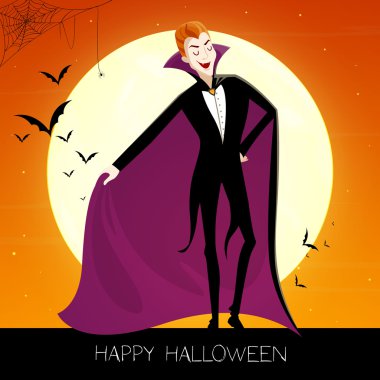 Vektör karikatür vampir