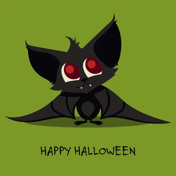 Wektor kreskówka Halloween Bat — Wektor stockowy