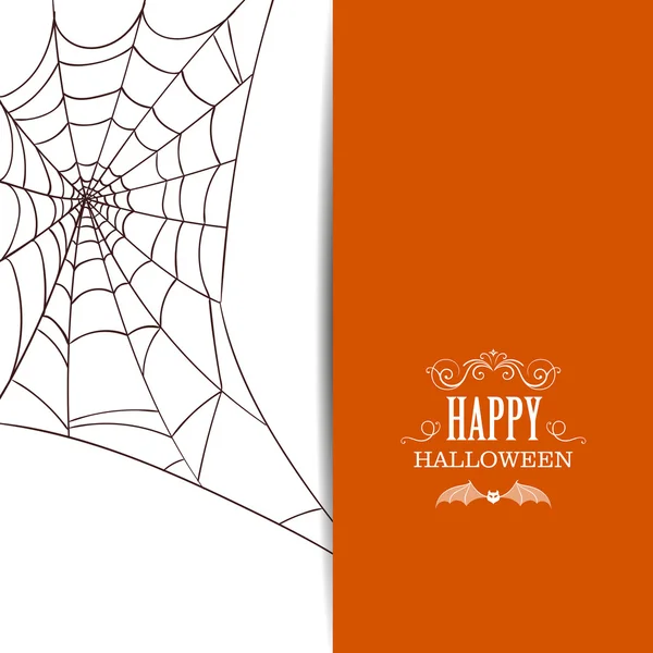 Wektor Halloween Design z Spiderweb — Wektor stockowy