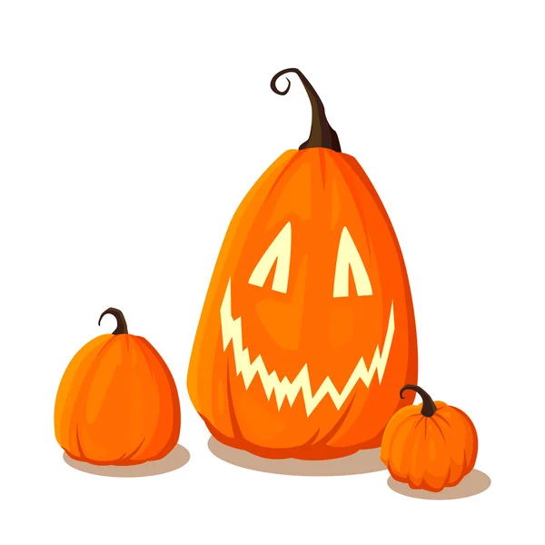 Zucche vettoriali di Halloween — Vettoriale Stock