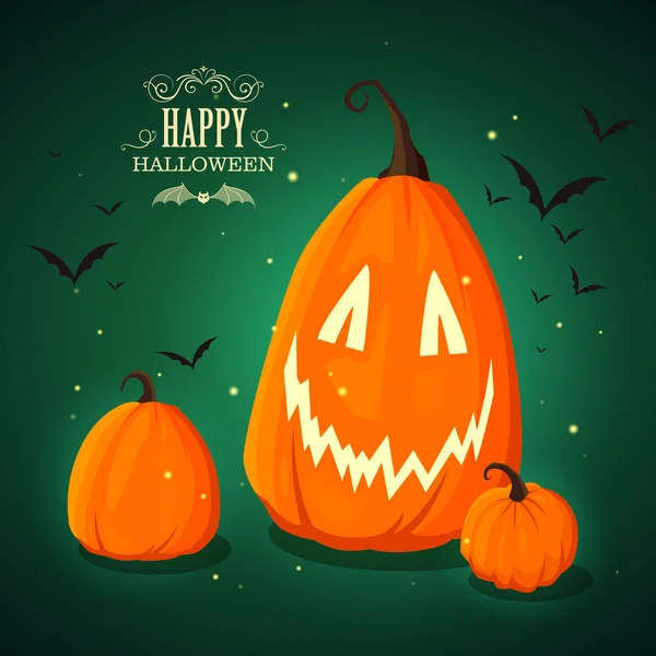 Halloween pumpkins vektör — Stok Vektör