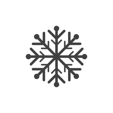 Vektör kar tanesi simgesi