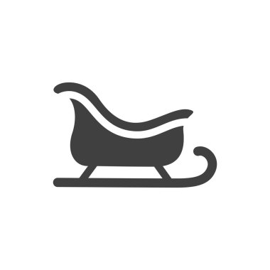 Vektör Noel atlı kızak simgesi