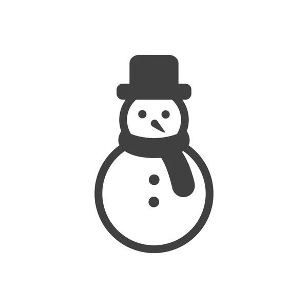 Vector Snowman Icon — Stock Vector