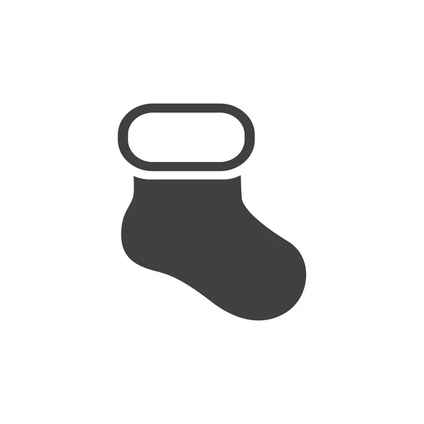 Vector Christmas Sock Icon — Stock Vector