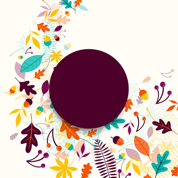 Diseño de otoño vectorial — Vector de stock