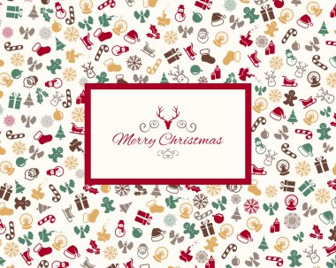 vektör Noel tebrik kartı