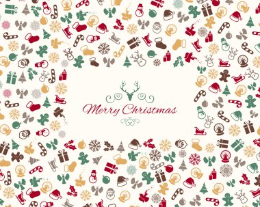 vektör Noel tebrik kartı