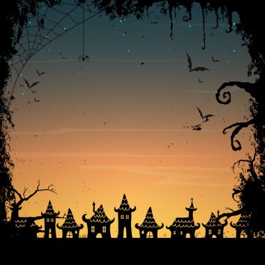 Vektör Cadılar Bayramın kutlu olsun tasarım