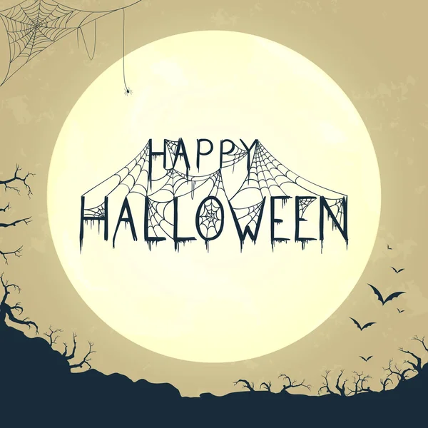 Vector Happy Halloween Design — Stock Vector