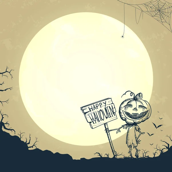 Vettoriale felice halloween design — Vettoriale Stock