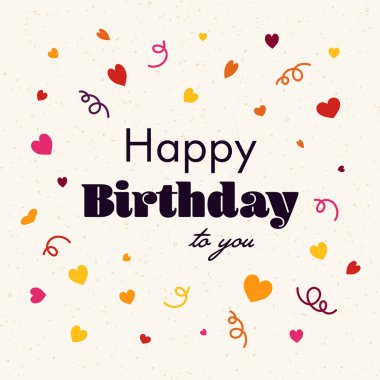 Vektör Mutlu Yıllar tebrik kartı