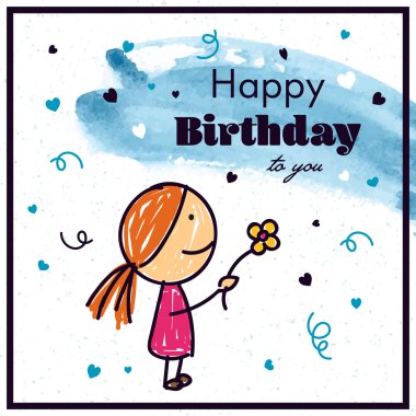 Vektör Mutlu Yıllar tebrik kartı