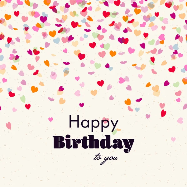 Tarjeta de felicitación Vector Happy Birthday — Vector de stock