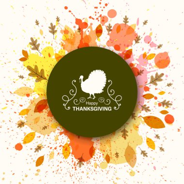 Vektör mutlu şükran günü kutlama Tasarla
