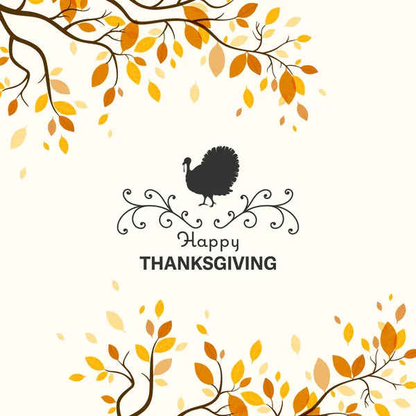 Vector Happy Thanksgiving Celebration Design — Stock Vector