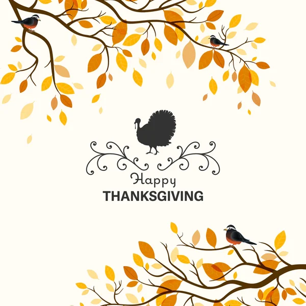 Vector Happy Thanksgiving firande Design — Stock vektor